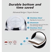 J&V TEXTILES 7-Piece Non-Stick Kitchen Cookware Set, Pots and Pans