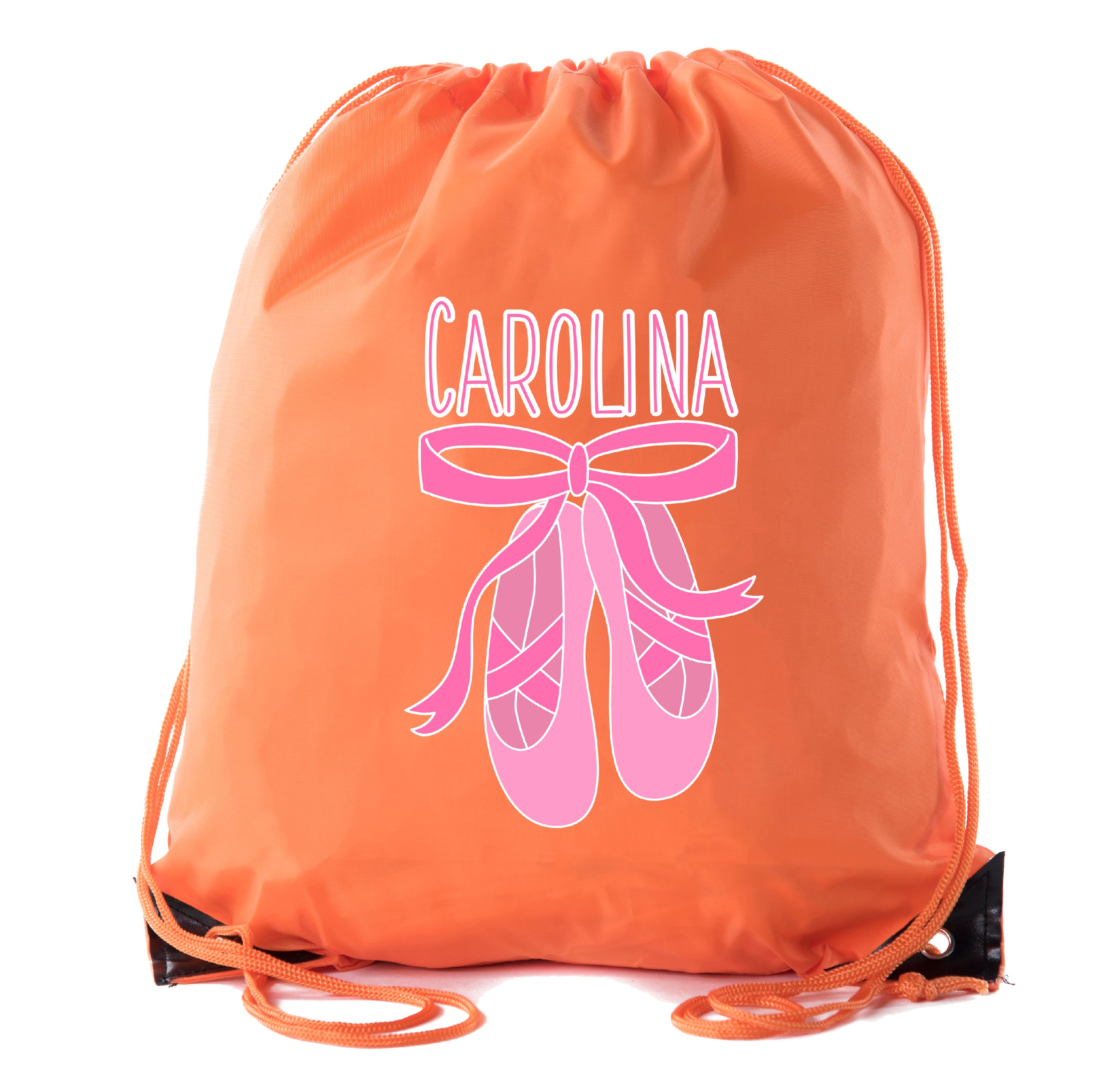 Custom Dance Bags, Ballet Drawstring Backpacks, Personalized Dance