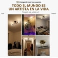 thumbnail image 2 of Lámpara De Techo Moderna Negra Salón Dormitorio Balcón, 2 of 4