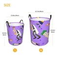 thumbnail image 5 of Phineas And Ferb Laundry Basket Circular Laundry Hamper Dirty Clothes Storage Bucket Toy Organizer With Handles For Bedroom Bathroom College Dorm Small, 5 of 8