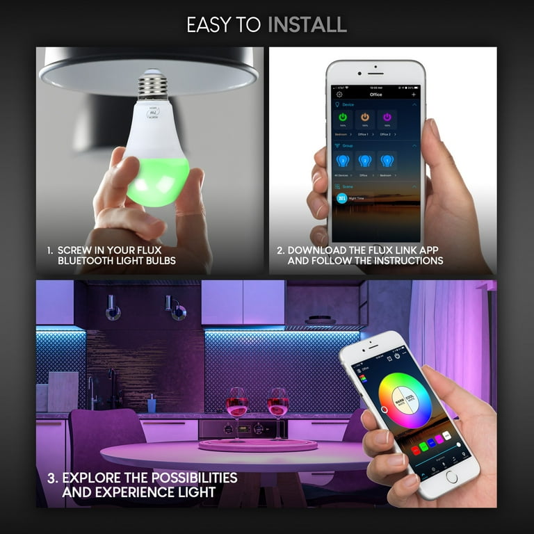 Flux bluetooth led light bulb outlet
