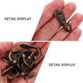 thumbnail image 5 of Oraceous 24Pcs Wall Mounted Metal Hooks Vintage Coat Hangers Coat Hooks (Bronze), 5 of 10
