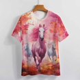 thumbnail image 4 of Cool Horse T Shirts Basic T-Shirt Short Sleeve Ladies Tee Shirt Summer Graphic Clothing, 4 of 5