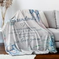 thumbnail image 3 of Grandma Gifts Blanket, Grandma Birthday Gifts, Gifts for Grandma from Granddaughter Grandson, Grandparents Day, We Love You Cozy Throw Blankets 50" x 60", 3 of 5