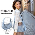 thumbnail image 5 of Lightweight Hobo Bag featuring Vintage Floral Design Adjustable Strap Smooth Zipper Nylon Material Perfect for Travel and Outdoor Activities, 5 of 5
