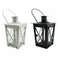 thumbnail image 3 of Metal Frame Tabletop Candle Lantern Holder Decorative Storm Lanterns Hanging Decorations For Wedding Festival Party Activities - Candle Not Included, 3 of 4