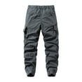 thumbnail image 4 of Mens Pants Men's Clothing Men's Cargo Pants Joggers Slim Fit Pocket Outdoor Casual Tapered Work Pants Comfortable Lightweight Utility Hiking Travel, 4 of 4