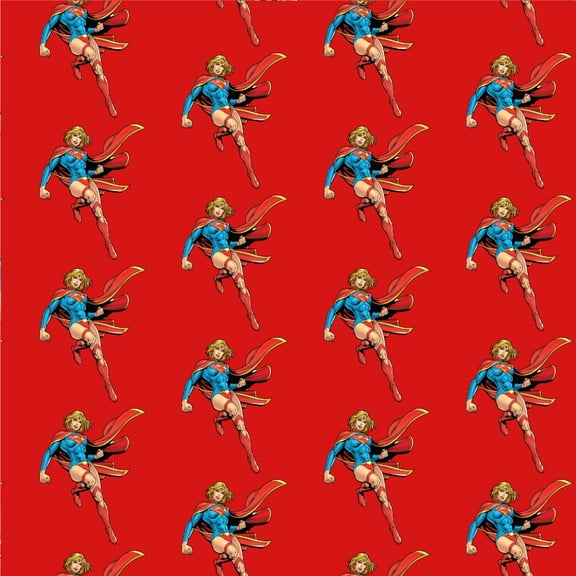 Superman Supergirl Character Premium Roll Gift Wrap Wrapping Paper