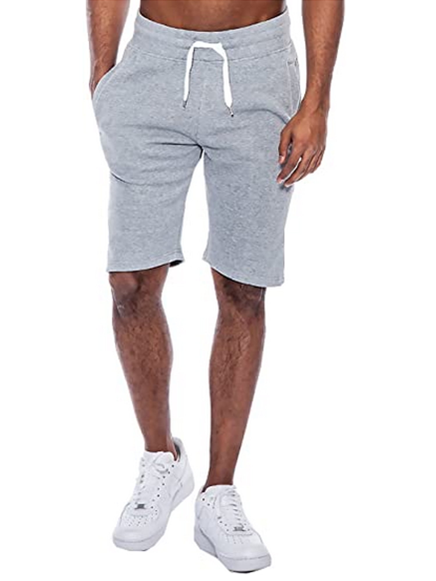 Mens Summer Casual Tech Fleece Shorts Gym Baggy Sport Jogger Sweat