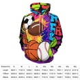 thumbnail image 2 of Basketball Football 3D Print Hoodie Men Women Autumn Thin Pullover Sweatshirt Vintage Streetwear Tops, 2 of 6