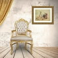 thumbnail image 3 of Russell, Charles Marion 32x25 Gold Ornate Wood Framed with Double Matting Museum Art Print Titled - Roping Em, 3 of 4