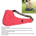 thumbnail image 3 of Pochette de Transport pour Chat, Taille m Portable Écharpe de Transport pour Randonnée pour Camping Rouge, Noir, Rayé, 3 of 8