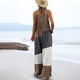 thumbnail image 2 of Trajes de Mujer Casual Suelto Impreso sin Mangas Correa Trasera, Cuello en V con Bolsillos para el Verano Y el Uso Diario, 2 of 6