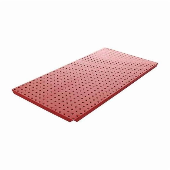 Alligatorboard Pegboard, 16in.Hx32in.W, Metal, Red, PK2 ALGBRD16X32RED