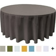 thumbnail image 3 of LA Linen Polyester Poplin Tablecloth 120-Inches Round, Gold, 3 of 7