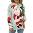 thumbnail image 4 of Hoodies Christmas Santas And Festive Elements Sweatshirt Pullover Men And Women Fashion Hoodie, 4 of 6