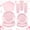 Light Pink, variant on 175 Pcs Black Plates and Napkins Set, 25 Guest Black Party Supplies Include Scalloped Plate Paper Napkin Cup Forks Knives Disposable Plastic Cutlery for Wedding New Year Birthday Holiday Party