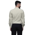 thumbnail image 4 of BESTMAN Printed Formal Shirts For Men Slim Fit Spread Collar Cotton Shirt, 4 of 5
