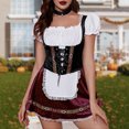 thumbnail image 1 of Disfraz Premium Auténtico traje tradicional tirolés para mujer, informal y elegante, conjunto de vestido de Oktoberfest Ygjytge Vino rojo T G/EG para Mujer, 1 of 9