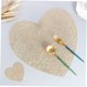 thumbnail image 3 of 6Pcs Heart Shaped Table Placemats High Temperature Resistant Dining Mats for Kitchen Table Protection and Decorative Home Supply,10cm,gold, 3 of 5