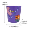 thumbnail image 3 of Colorful Planter Cute Unique Rainbow Face Plant Pot, Abstract Flower Pots for Indoor & Outdoor Plants, Eclectic Succulent Gardening Pot, Funny Room Office Decor Aesthetic, 3 of 8