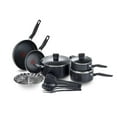 thumbnail image 4 of T-fal Essential 15PC Aluminum Cookware Set Black, 4 of 6