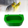 thumbnail image 4 of Comedero de Plástico para Pájaros, Tazas de Alimentación de Alimentos, Cuenco Colgante de Plástico para Loros, Periquitos, Aves, Palomas, Verde S Salvador  Comedero para pájaros, 4 of 9