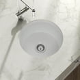 thumbnail image 3 of Yorkshire Undermount Fireclay 17" Square Bar Kitchen Sink in White with Grid and Strainer, 3 of 3