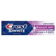 Crest Toothpaste, 3D White Advanced Radiant Mint Teeth Whitening Toothpaste, 3.3 oz