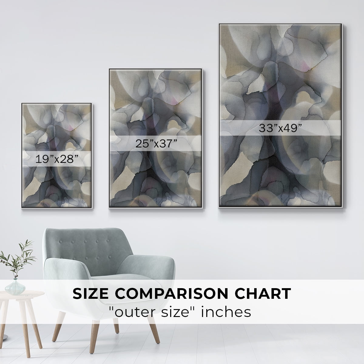 Heavy Weather Framed Premium Gallery Wrapped Canvas - Ready to Hang - 25 x 37 - White Floating Frame