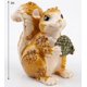 thumbnail image 2 of Joyero SEVENBEES Squirrel de peltre pintado a mano con cristales, 2 of 8