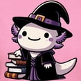 thumbnail image 3 of CafePress - Axolotl Witch Cute Halloween Women's Value T Shirt - Women's Traditional Fit Dark T-Shirt, 3 of 4