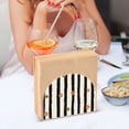 thumbnail image 3 of Yayeee Napkin Holder for Table Set of 2 Kitchen Paper Tissue Organization, Black Abstract Stripes, 3 of 8