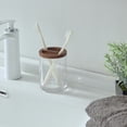 thumbnail image 4 of BHG Acacia Wood Glass Toothbrush Holder, 4 of 5