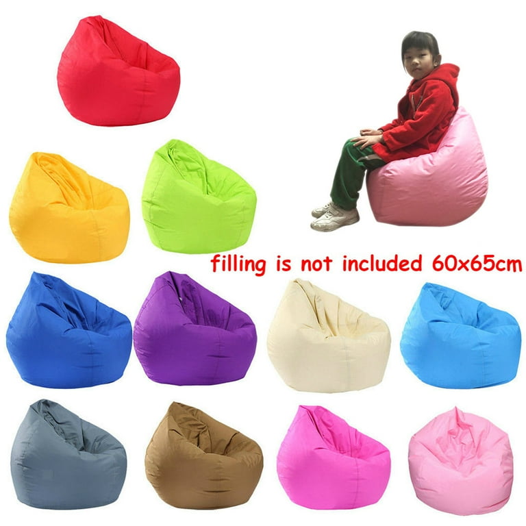 Waterproof Stuffed Animal Storage/Toy Bean Bag Solid Color Oxford