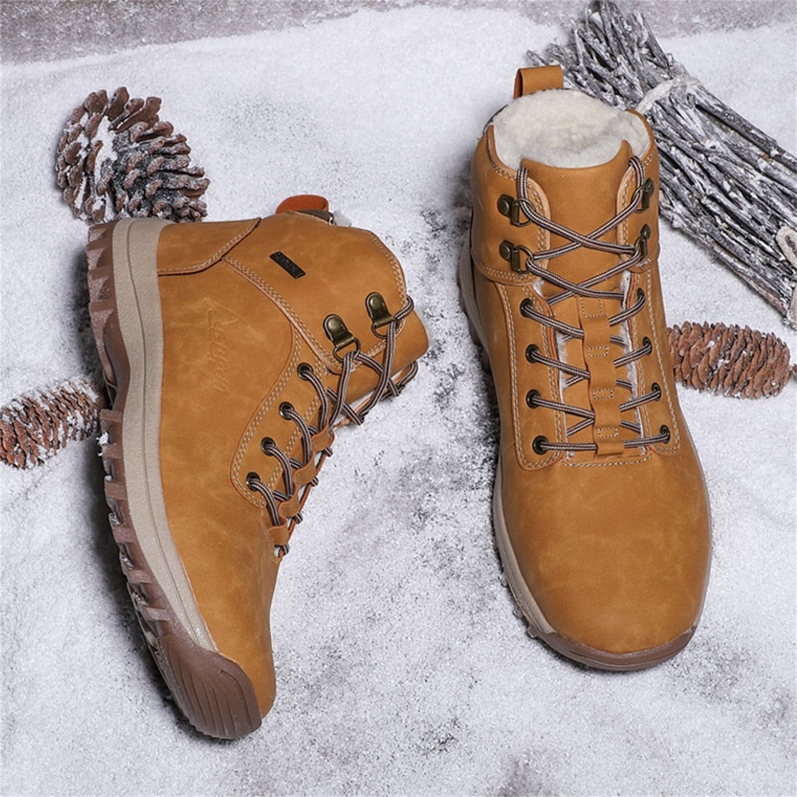 Timifis Men s Fashion Winter Lace Up Outdoor Sport Shoes