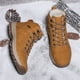 jovati Mode Hiver Hommes Lacets Chaussures de Sport en Plein Air Garder Bottes d'Alpinisme Chaud – image 4 sur 9