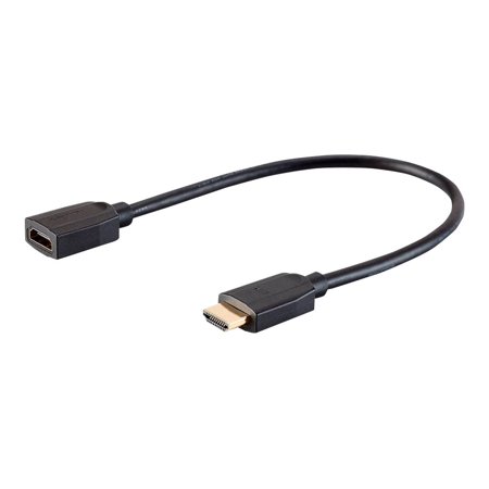 UPC: 0889028127957 | Monoprice High Speed HDMI Extension Cable – 1.5 Feet – Black  48Gbps  Ultra 8K  Dynamic HDR  eARC – DynamicView Series