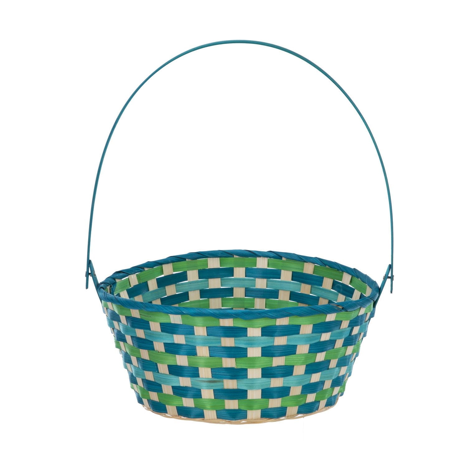 Way To Celebrate Bamboo Basket Blue