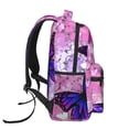 thumbnail image 4 of Defioc Purple Vintage Butterfly Pattern Laptop Backpack,Travel Backpack Outdoor Activities Bag Daypack for Travel Hiking Shopping Daily, 4 of 5