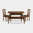 thumbnail image 2 of East West Furniture 5  PC  Kitchen  set-Table  with  Leaf  plus  2  Kitchen  Chairs  and  2  Benches, 2 of 3