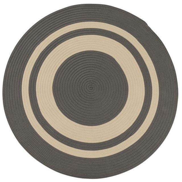 Colonial Mills Tapis CN70R048X048 Coronado Tapis Tressé Rond Gris - 4 Pi.