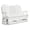 White, variant on Signature Design by Ashley Hyland wave White Outdoor Glider Loveseat