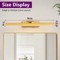 thumbnail image 2 of GCGAFUL Battery Operated LED Vanity Light, 5000mAh Rechargeable Wireless Wall Sconce with Remote, Dimmable, 3 Color Temperatures, Timing Function, 2 of 9