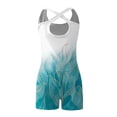 thumbnail image 4 of Mrat Womens Romper Running Onesie Workout One-Piece Outfits Tank Dress Bodice Dress Jumpsuit Elastic Stretch Exercise Sleeveless Gym Yoga Short Jumpsuit Sky Blue S, 4 of 4