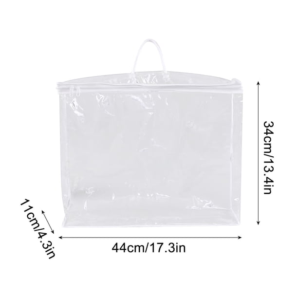 Bolsa de embalaje de PVC transparente para textiles del hogar, bolsa de almacenamiento de PVC para cortinas, juego de cuatro piezas, plegable, portátil, material transparente, para