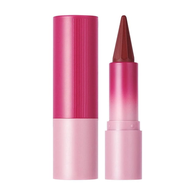 Rouges à Lèvres pour Femmes Rouge à Lèvres Crayon à Lèvres Deux en un 6 Couleurs Longue Durée Crayon à Lèvres Pointu Bordure Stylo à Lèvres