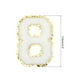 thumbnail image 2 of Parche de chenille número 8 de 4-1/2 pulgadas de altura, parches de número de planchar con brillo dorado para ropa, paquete de 3 (blanco), 2 of 7