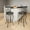 Black - 26inch, variant on Homy Casa Swivel Bar Stool Set of 2, Switch Between 24" and 29" Comfortable Padded Seats Stylish Metal Frame for Kitchen Dining Home Bar, Brown