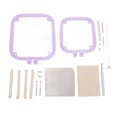 thumbnail image 2 of Double Layer Embroidery Hoop, Tabletop Frame Holder with Needle, Needlework Stitch Hoop Punch Embroidery Tool for Craft Projects, 2 of 7